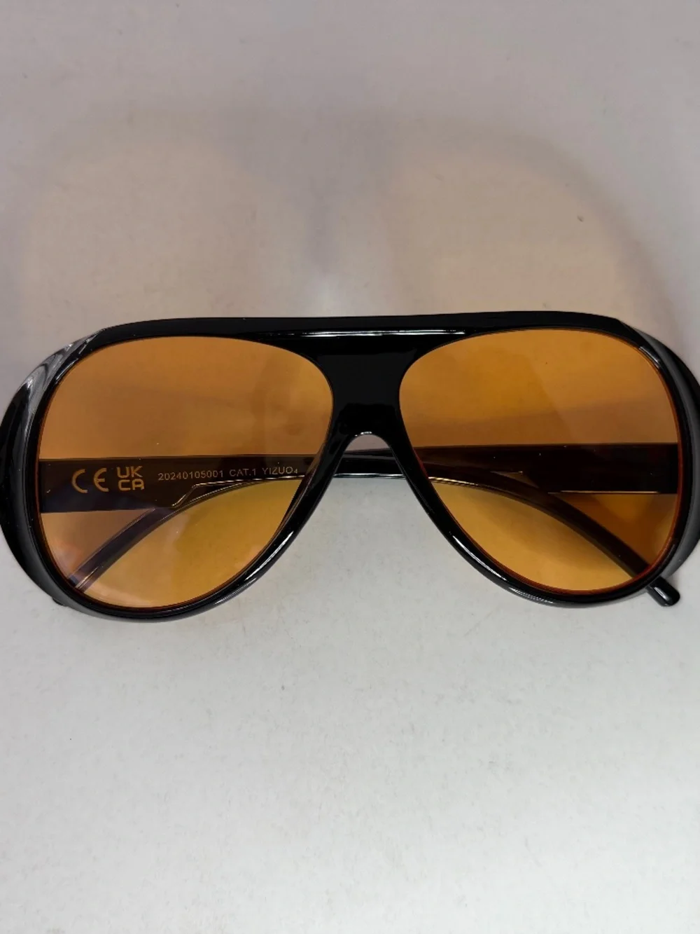 3 Pair Oversized Aviator Sunglasses Bundle Women's Fashion Shades Black Pink Amb